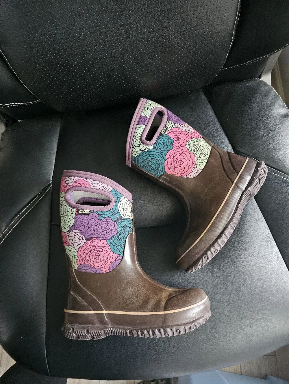 BOGS K Classic Rosey Boots Size 12